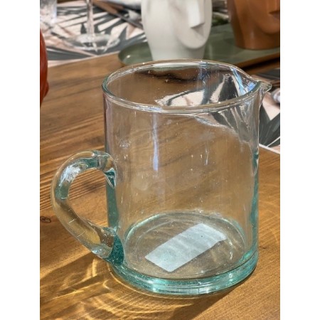 Carafe à eau verre Beldi transparente 12cm- Maroc