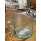 Carafe à eau verre Beldi transparente 12cm- Maroc