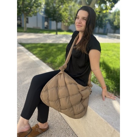 Sac besace matelassé doudoune