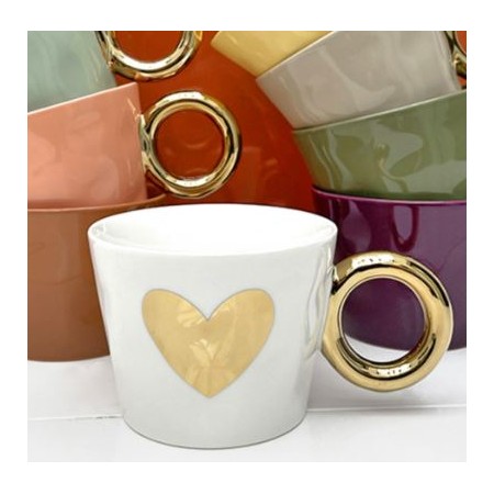 Set de 2 tasses à café grès pastel