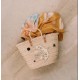 Panier osier brodé fil de laine Paloma bleu MARADJI