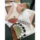 Coussins en coton imprimé Cyclade rose Maradji