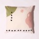 Coussins en coton imprimé Cyclade rose Maradji