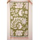 Fouta de plage doublé éponge Colombe Olive