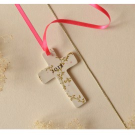 Croix porcelaine Liberty HORTENS JOIE