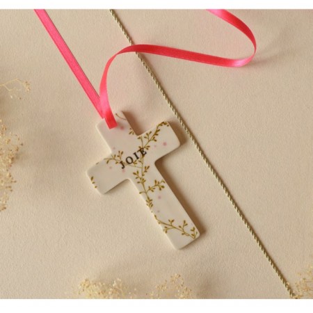 Croix porcelaine Liberty HORTENS JOIE