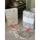 Croix porcelaine Liberty AMOUR PINK