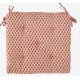 Galette de chaise ronde bicolore Madam Stoltz