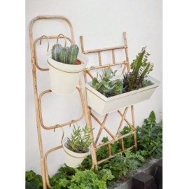 Pot à Plante métal et support d'accroche