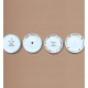 Set de 4 assiettes dessert amour cœur D19cm