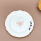 Set de 4 assiettes dessert amour cœur D19cm