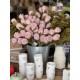 Roses et Eucalyptus Feutrine 100% naturelles