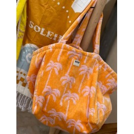 Sac et porte télphone éponge jaune Palmier - Wouf