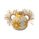 Vase raphia et rayures