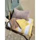 Matelas bain de soleil - Rayure riviera Paille