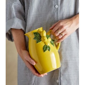 Carafe Pichet grès Jaune Citrons
