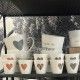 Mini tasses mug cœur léopard, zèbre ou girafe