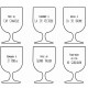Coffret 6 Verres à pied empilables personnalisés