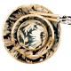 Saladier bois de manguier imprimé 25cm