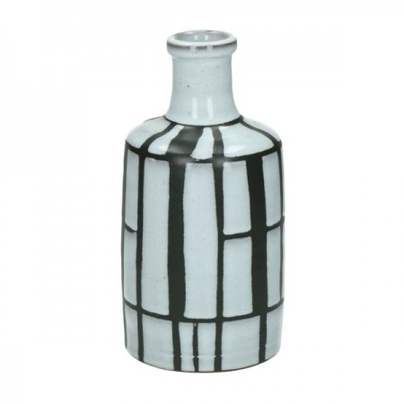 Vase ceramique crème Noir&Blanc