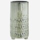 Vase céramique ethnique vert d'eau 10x21,5 cm
