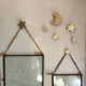 Clous décoratifs dorés, étoile, lune, croix ou larme