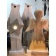 ours avec led - bois - L 9 x W 4,5 x H