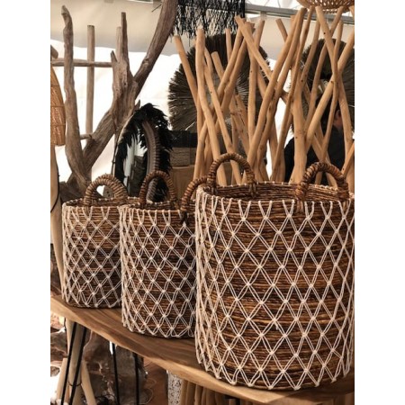 Paniers de rangement Macramé