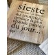 Plaque décorative à message bois 