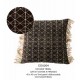 Coussin Tribal Jute et Coton