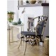 Fauteuil rotin noir/naturel