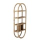Etagère murale ovale Rotin naturel 5 tablettes