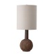 Lampe de salon jute & lin Noir Naturel - Madam Stoltz