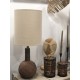 Lampe de salon jute & lin Noir Naturel - Madam Stoltz