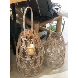 Lanterne bambou et verre