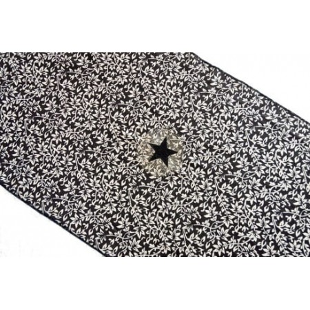 Chemin de table Rameaux Gris Carbone