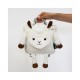Sac à dos Velours bébé lama blanc