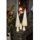 Sapin Porcelaine blanche led 30cm