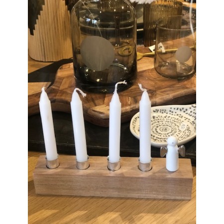 Bougeoir Ange porcelaine blanche