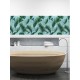 Set mosaïque Jungle fond Vert 9 stickers