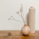 Vase haut beige 12x34 cm