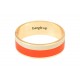 Bracelet bicolore laiton doré émaillé TANGERINE