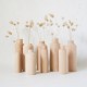 Vase haut beige 12x34 cm