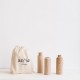 Vase haut beige 12x34 cm