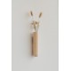 Vase haut beige 12x34 cm