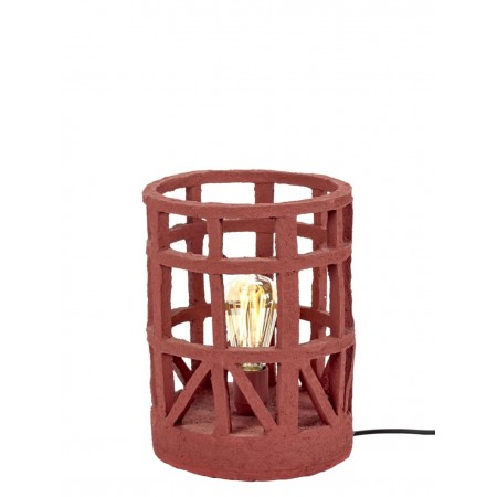 Lampe de table Rouge en papier mâché Earth by Serax