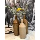 Vase haut beige 12x34 cm