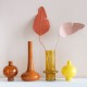 Vase décoratif verre recyclé orange