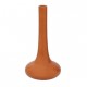 Vase long céramique orange brûlé