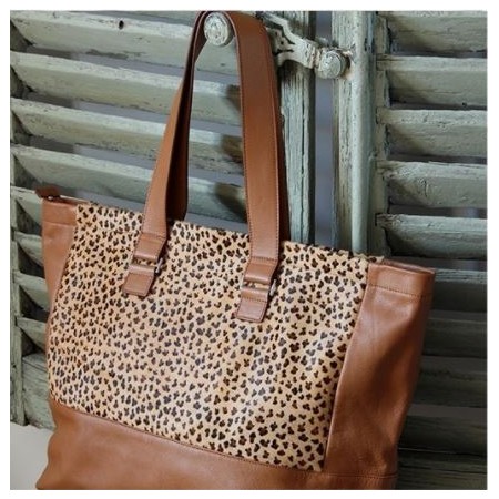 Sac Cabas Jungle Naturel rebrodé Palmes